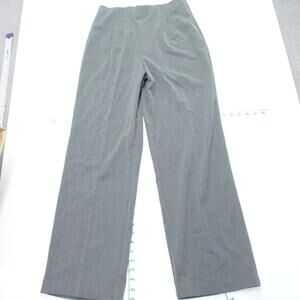Dressbarn Dress Pants Womens 8 Heather Gray Pleated Career Business Wide Leg